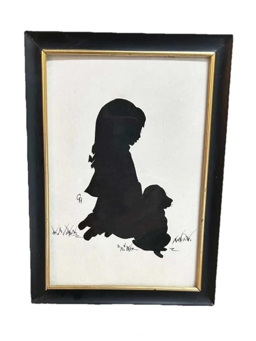 Handmade vintage silhouette